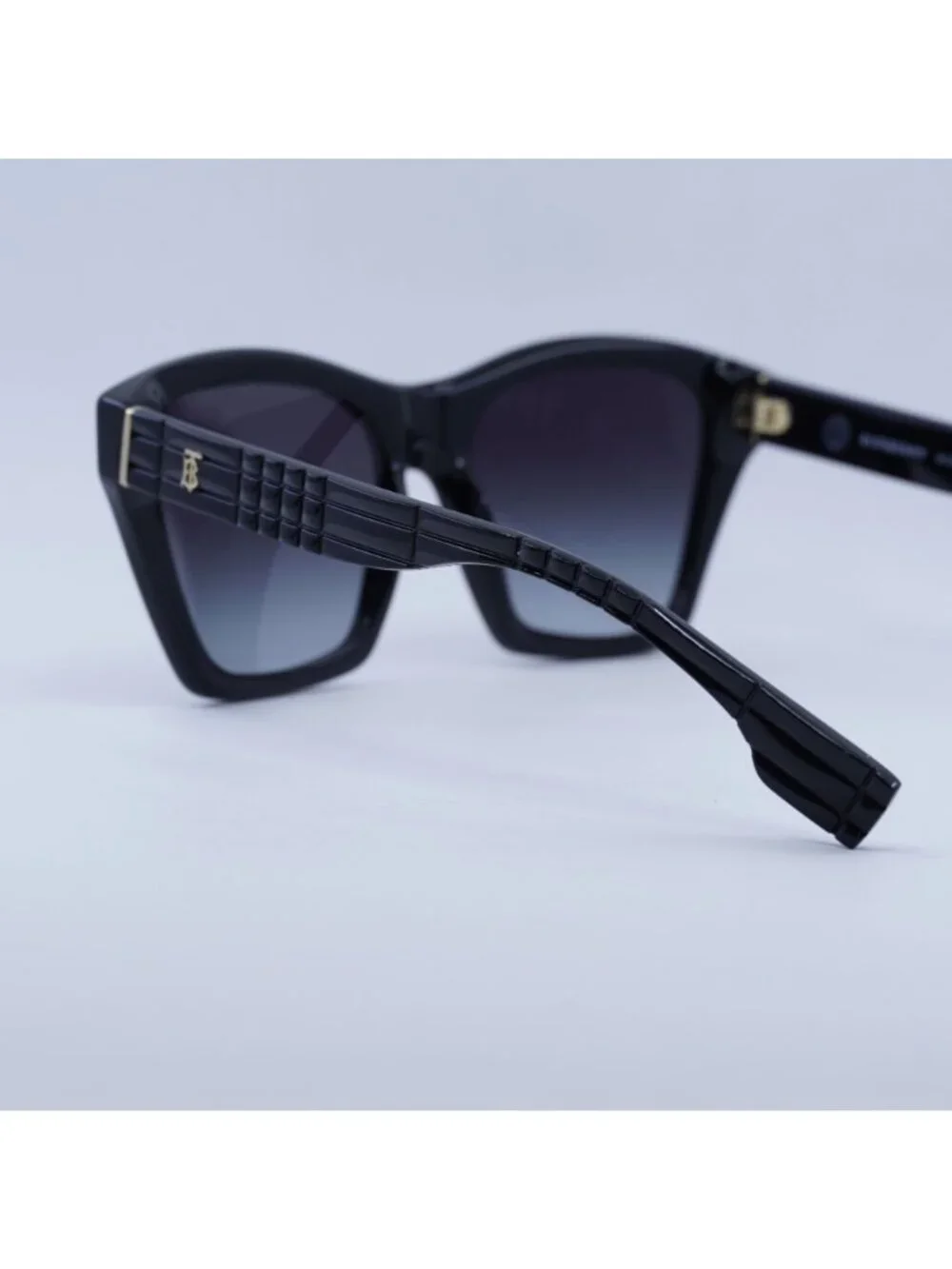 Burberry BE4391 30018G Square Sunglasses Black Frame, Grey Gradient Lenses
